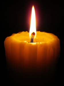 The flickering nature of the candle's flame parallels the slippery nature of existence...
